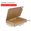 Sodissa 13x10x2 Inches Shipping Boxes Pack of 25, Brown Corrugated