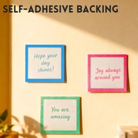 Sparkle Sticky Notes - Paquete de 3 notas con purpurina, bloc de notas transparentes con purpurina, almohadillas para orejas autoadhesivas para notas, translúcidas y transparentes, pequeña lista de
