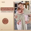 Aolso Baby Sling Adjustable Ergonomic Baby Carrier, Hands-Free Baby Carrier,