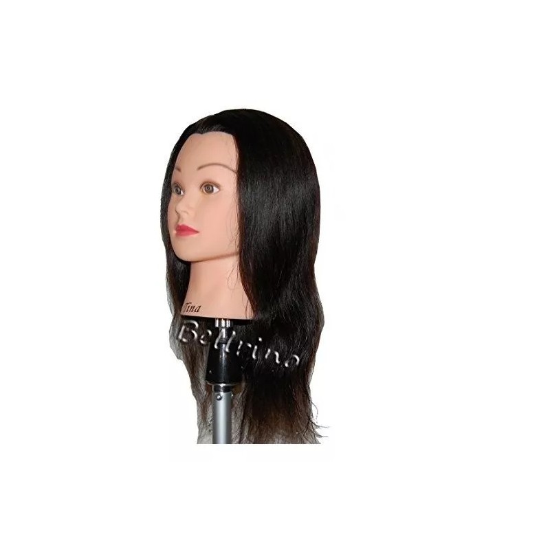 Bellrino Maniqui Cabeza Cabello Natural Marron Oscuro 48 Cm Bellrino