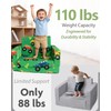 Toddler Couch, 2-in-1 Foldable Kids Comfy Chair & Lounger, Monster