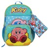 Kirby 5-Piece Set: 16 Backpack, Lunchbox, Utility Case, Rubber Keychain,
