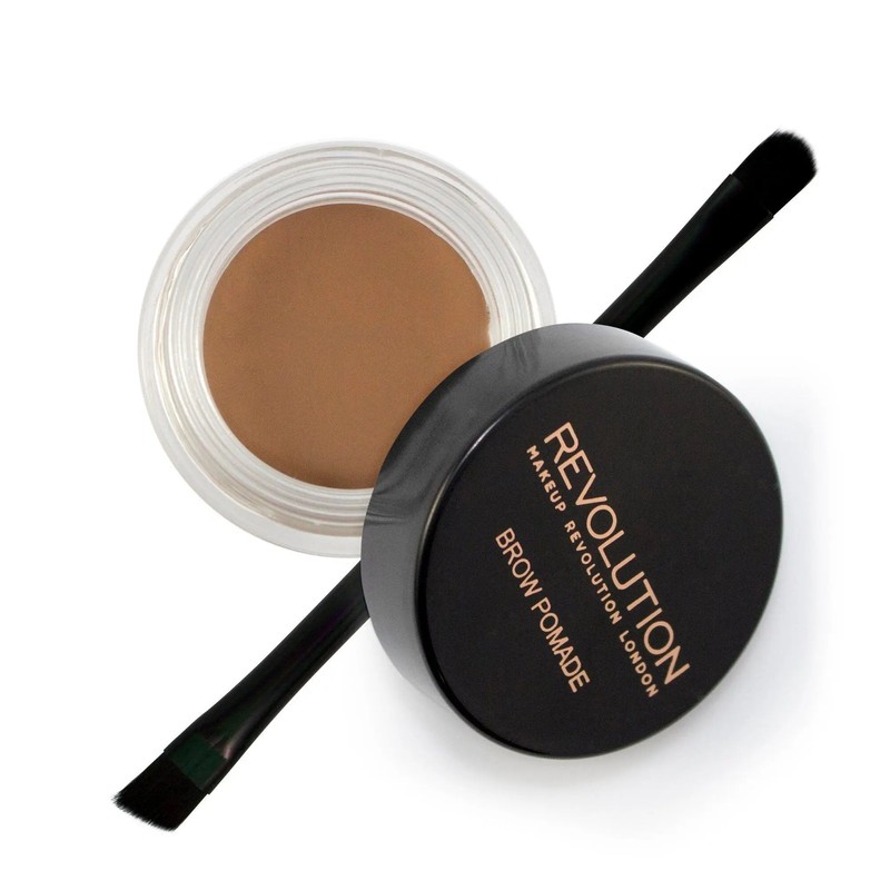 Makeup Revolution Brow Pomade, Dark Brown - Dark brown hair.