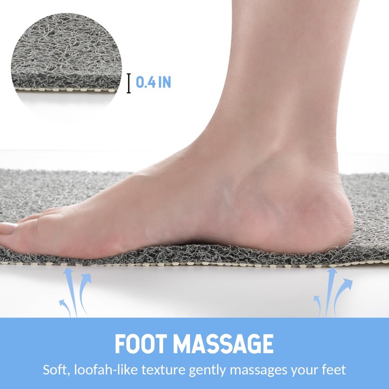 Hargiis Non Slip Shower Mat, Anti Slip Bath Mat, Quick