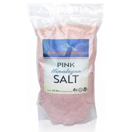 Himalayan Secrets Pink Rock Salt - 10LB - Coarse, Fine, Powder Grain Bulk Size - 100% Natural & Unrefined (Fine (0.3-0.5mm))