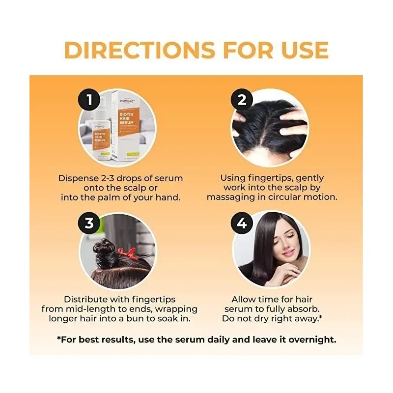 Suero Para Crecimiento Del Cabello Esencia Naranja Pureauty