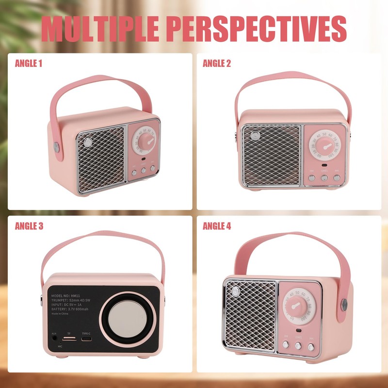 Aswalling Bluetooth Speaker Portable Sound Speaker Music Wireless Radio FM