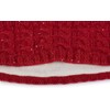 StyleBreaker Women’s Knitted Headband with Braid Pattern and Sequins, Fleece