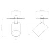 Astro Ascoli Recessed Indoor Spotlight (Matt Nickel), GU10 Lamp, Designed