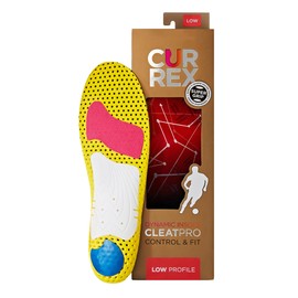 CURREX CleatPro Sport Insoles for Soccer Cleats, Football Cleats, & Field Sport Shoes – Stabilizing Inserts to Help Reduce Fatigue, Prevent Common Injuries – for Men & Women – Low Arch, XS