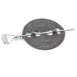 Cast Iron Flue Pipe Damper For Wood Burning Stoves Wood Burners Fires S4U® (6" Flue Damper)