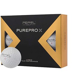 PearlGolf 12 Pure Pro X Golf Balls - 1 Dozen