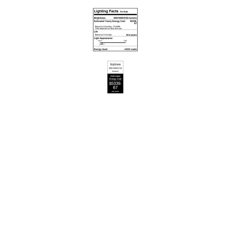 Westinghouse Lighting 5322000 5/15/21 Watt (50/100/150 Watt Equivalent) Omni A21