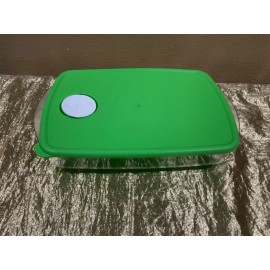 Tupperware New Tupperware Rock N Serve Rectangle Microwaveable Container 1.5L Bright Green