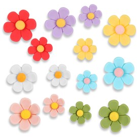 Wanmu 14 Stück Magnete Kühlschrank, Süß Bunt 3D Blumen Lustige Magnete für Magnettafel Kinder, Aesthetic schön Klein KüHlschrankmagnete Deko für SchließFach Whiteboard KüChe Pinnwand Tafel Büro