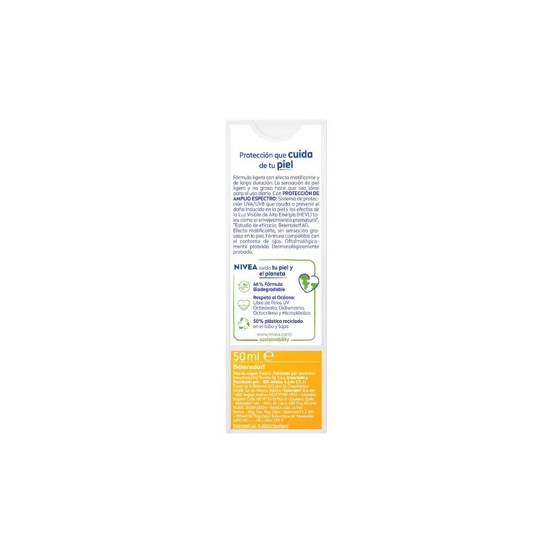 Nivea Protector Solar Control Brillo Facial 50ml Nivea Sun Face