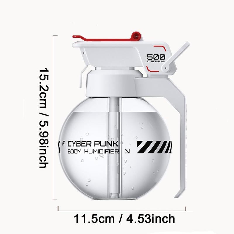 Cyberpunk Design Humidifier, Portable USB Rechargeable Desktop Humidifier, Creative Humidifier for