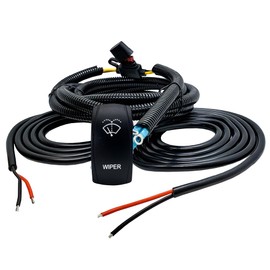 OZ-USA Windshield Wiper/Washer On/Off/On Power Bus Bar Distribution Block Wire Kit Compatible with 2018-2023 Can-Am Maverick X3 Max RS Turbo RR Sport Trail Defender