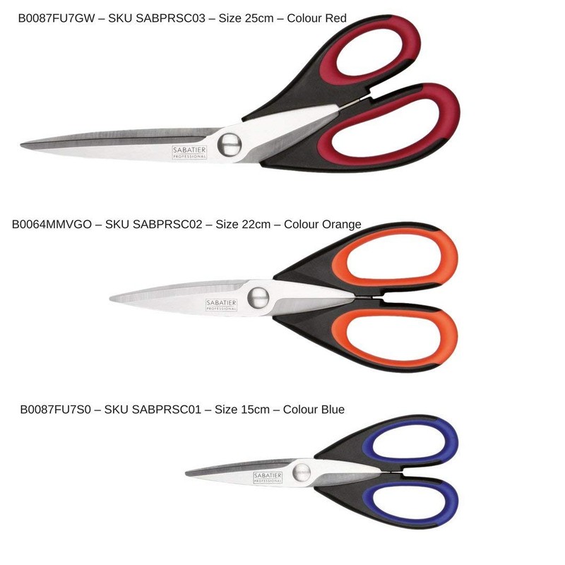Heavy Duty All Purpose Scissor - Sabatier Professional 25cm/10”. Soft