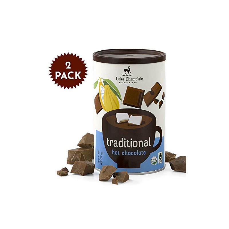 Lake Champlain Gourmet Traditional Hot Chocolate Mix, 16 Servings, 1