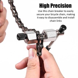 ZEACCT 1 Pcs Bicycle Chain Breaker, Bicycle Chain Repair Tool, Bike Chain Link Splitter, Bike Removal Tool, Multifunction Bike Chain Breaker Tool, for Road Bike, Mountain Cycling Bike