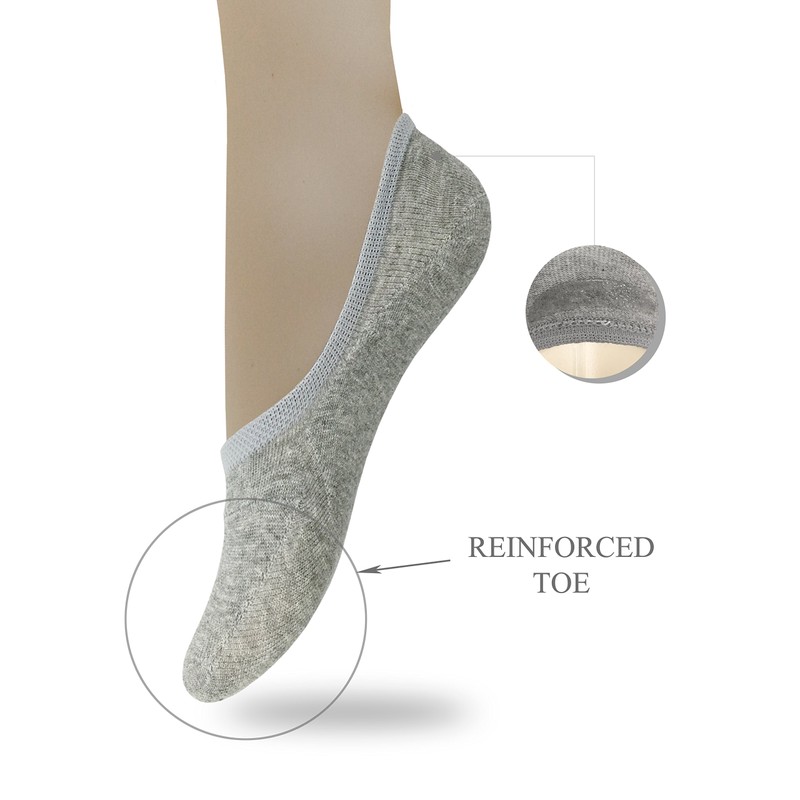 Eedor No Show Socks for Women - Non Slip &