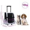 Pet Trolley Grey Fabric Collapsible Pet Trolley Rectangular, Pet Pushchairs