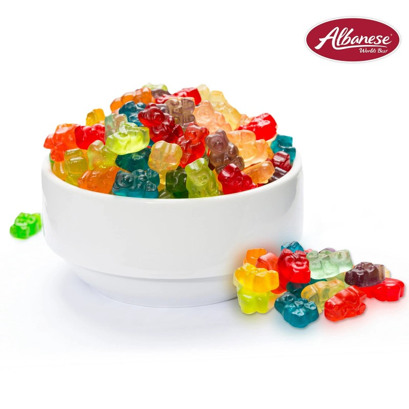 Albanese World's Best 12 Flavor Gummi Bears Bag 7.5 Oz