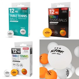 Star 3-Star Table Tennis Ball (12-pack) 12 Orange (GB230-11)