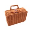 Picnic Basket with Lid, Fashionable, Basket, Picnic, Wicker, Lunch Basket,
