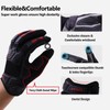 AIGEVTURE Heavy Duty Synthetic Leather Impact Work Gloves Men, Mechanic