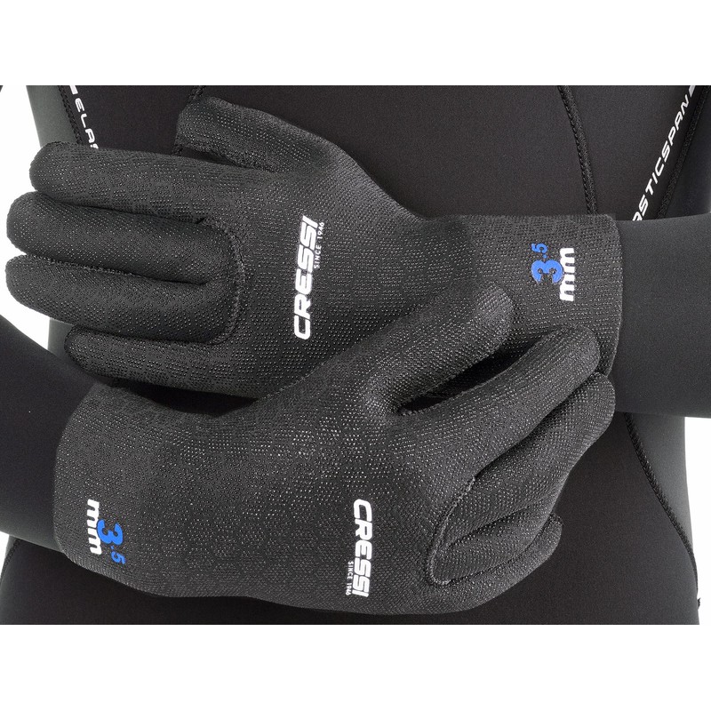Cressi High Stretch Gloves -Unisex 5-Finger Diving Gloves made of