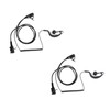 2 Pack Headset PTT Mic Walkie Talkie Earpiece Compatible with
