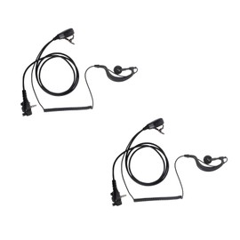 2 Pack Headset PTT Mic Walkie Talkie Earpiece Compatible with Motorola Vertex Standard Radio VX-261 EVX-261 VX-231 EVX-531 EVX-534 G-Shape