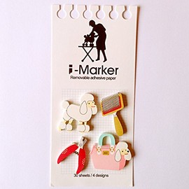 Novelty Fun Design Sticky Index Tabs Page Markers ~ 4 Designs ~ 30 Sheets per Design ~ Pets Beauty Salon