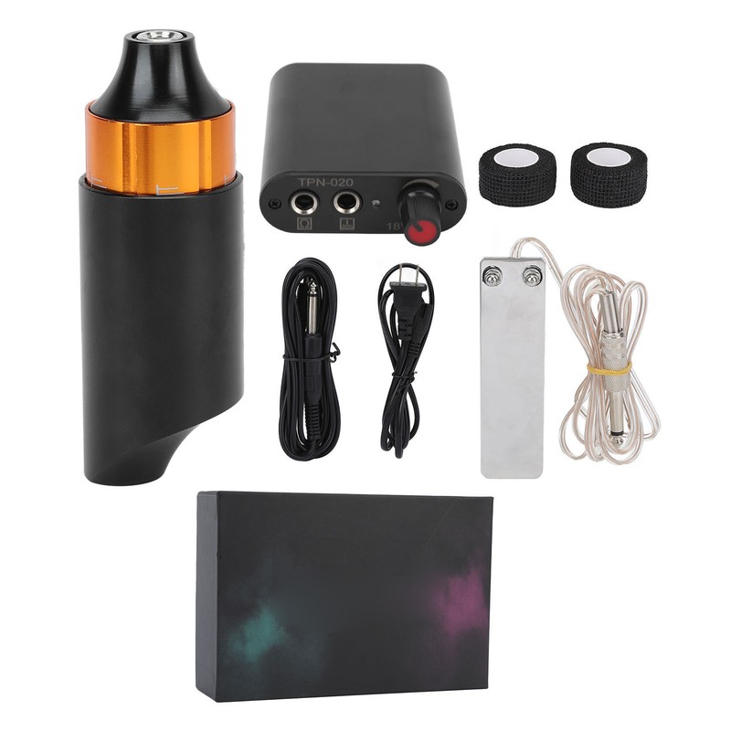 Rotary Tattoo Pen Set Power Supply Foot Pedal DC Clip