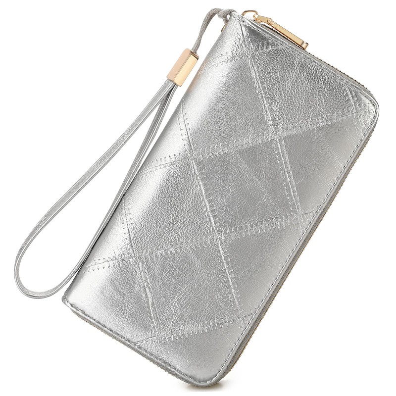 SENDEFN Women's Large Leather Wallet with RFID Protection, Large Capacity