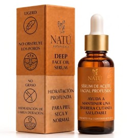 Serum Facial Nutritivo NATÚ BOTANICALS para Piel Seca y Normal - Aceites Botánicos Naturales - 30 ml