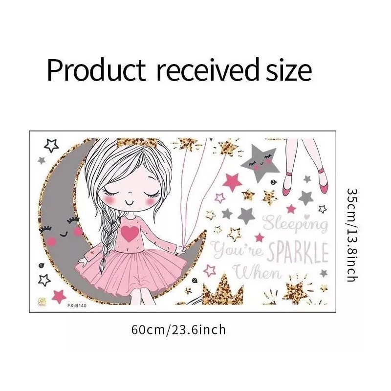 JOLLY BAMBY Vinil Decorativo Stickers Bailarina Ballet