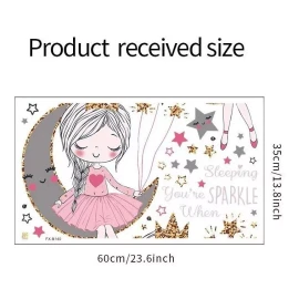 JOLLY BAMBY Vinil Decorativo Stickers Bailarina Ballet
