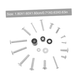 jojofuny 1set Tv Mount Screw Kit Compatible Screws Washers Heightening Pads for Secure Tv Installation Suitable for Monitors and Wall Mounts