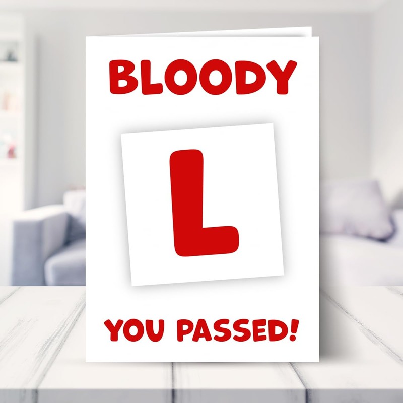 Congratulations Passed Driving Test Card for Him or Her -