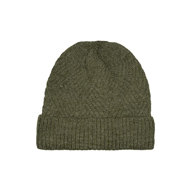 styleBREAKER 04024192 Women's Knitted Hat with Diamond Shaped Ribbed Pattern