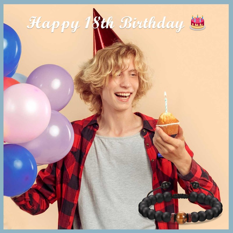 TEVOP 18th Birthday Gifts for Boys, Birthday Bracelet 18 Year