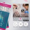 krofaue Nail Tips Lady French Style Acrylic Artificial Half Cover