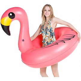 Jasonwell Giant Inflatable Flamingo Pool Floats Party Float Tube with Fast Valves Summer Beach Swimming Pool Lounge Raft Decorations Toys for Adults & Kids