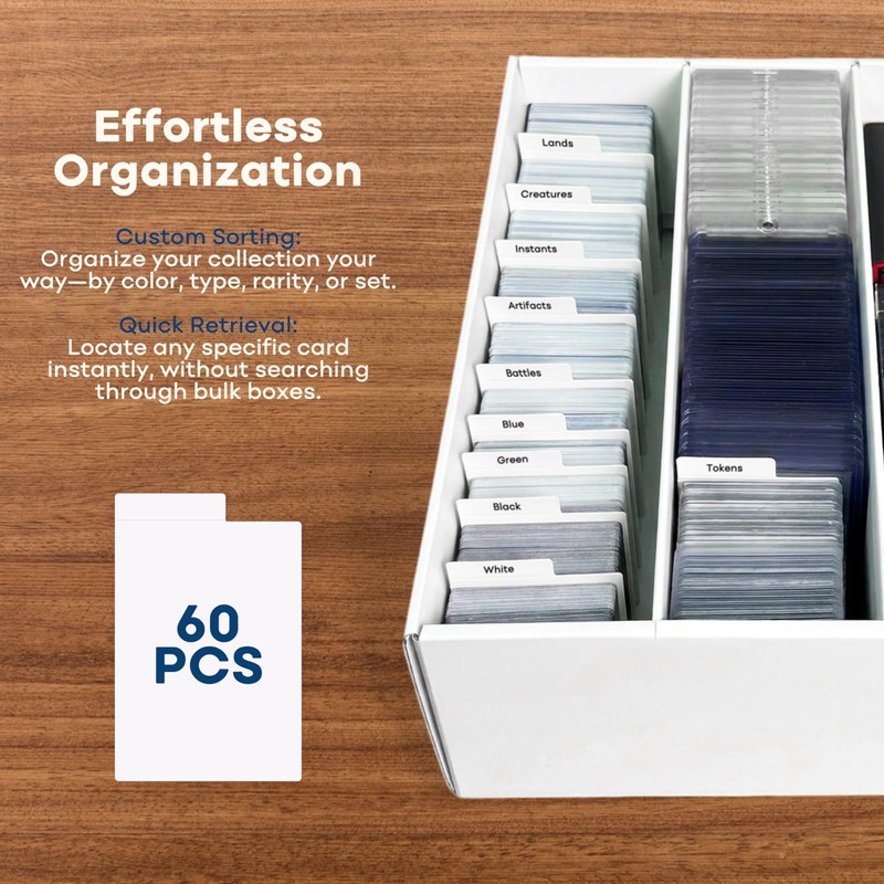Trading Card Storage Box for MTG TCG Sports Card Collection,
