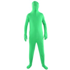 Green Chromakey Bodysuit, Unisex Photography Chromakey Body Suit, Full Body Zentai Disappearing Costume Green Bodysuit, Portable Reusable for Live Broadcast, Special Effects Post