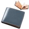 British Green Bifold Wallet, Made in British Bridle Leather, Men's