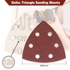 STEBRUAM Delta-Triangle Sanding Sheets,Sanding discs 70 Pieces Detail Sander Pads